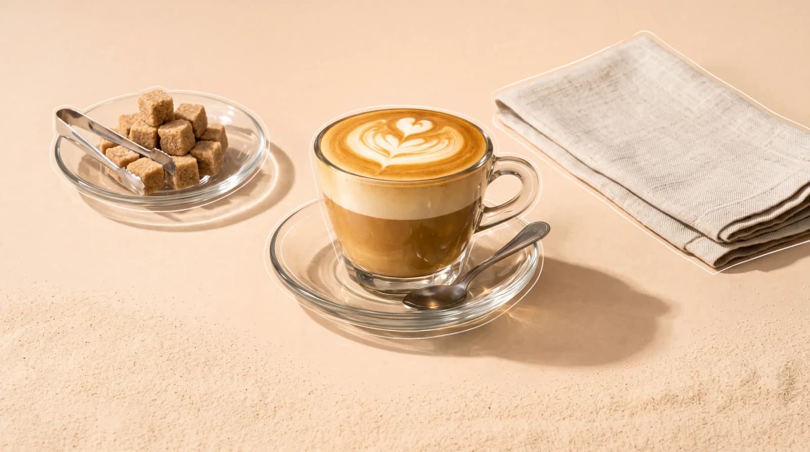 Rosetta blooming mid-pour, pitcher spout inches from the cup.